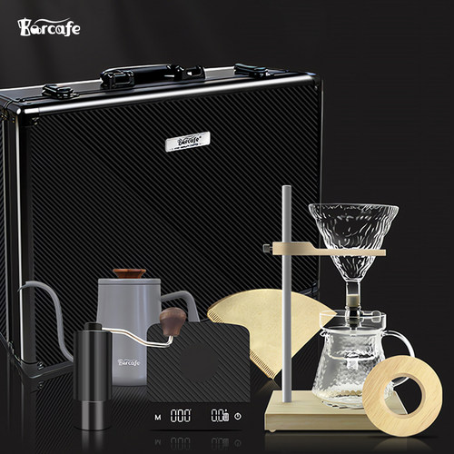 Barcafe 经典版手冲咖啡壶礼盒煮咖啡壶手冲壶套装滴滤式家用礼盒 - 图0
