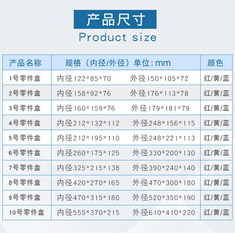 货架斜口塑料盒螺丝分类小盒元件盒零配件盒收纳组合式工具物料盒