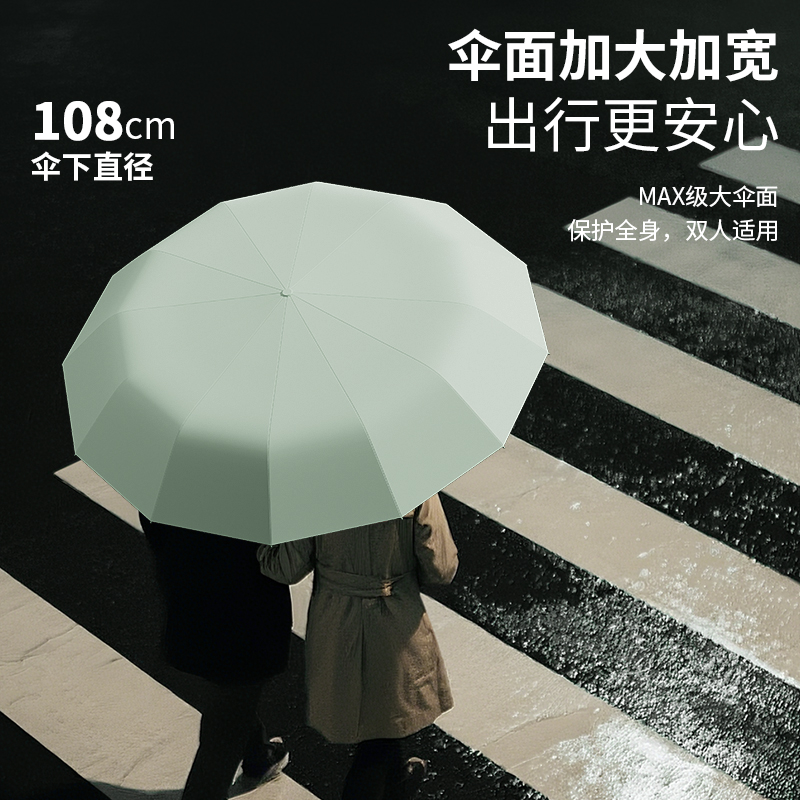 反向全自动雨伞女晴雨两用太阳伞防晒防紫外线遮阳伞折叠大号男士