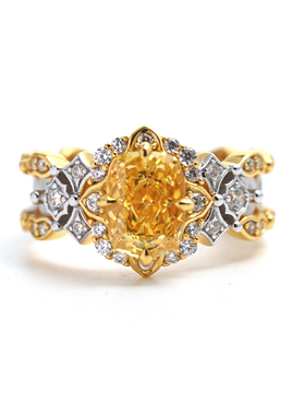 喻棠italks|须臾尽欢|925银镀金戒指设计款意大利织纹雕金拉丝