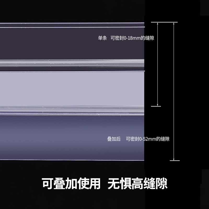 门缝门底密封条门底缝专用隔音神器卧室降噪挡风防水贴防风条门贴 - 图2