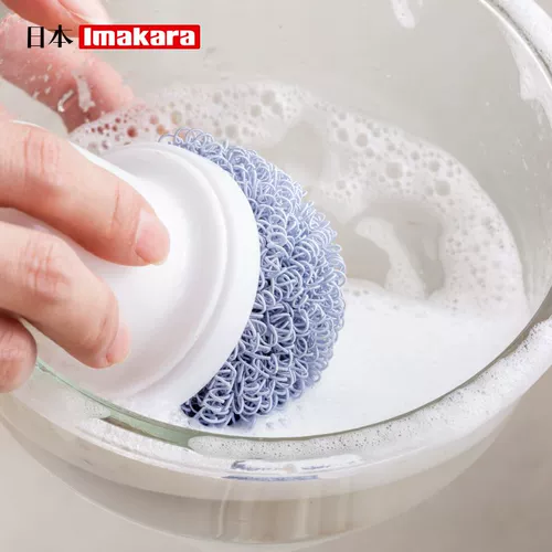 Японский шарик для чистки нано-шариков imakara, шарик из стальной проволоки, шарик не может смахнуть с проволоки, щетка для мытья кастрюль, артефактная кухонная щетка с ручкой