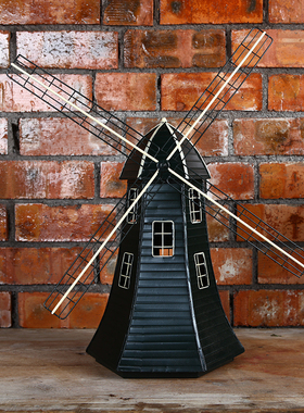 荷兰风车储钱罐拍摄道具工艺品
