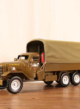 铁艺复古怀旧办公室军车汽车模型