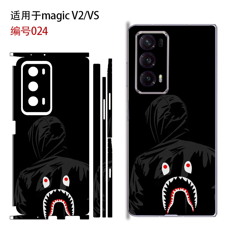 适用于荣耀MagicV6 V5 VS3/VS2手机V3背膜MagicVS卡通全包边膜镜头V2像头贴膜侧面边框保护膜MagicV2中轴铰