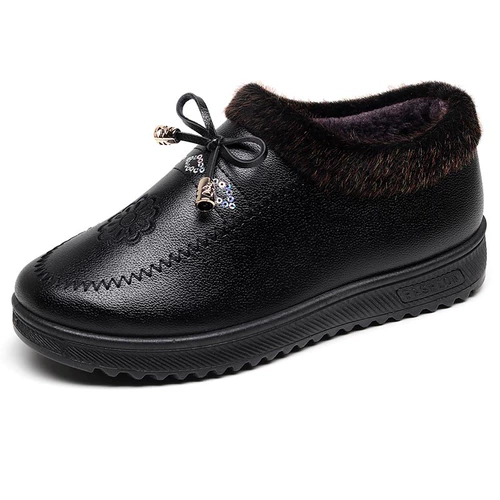 Полиуретановые слипоны, флисовая обувь, нескользящие короткие сапоги для матери