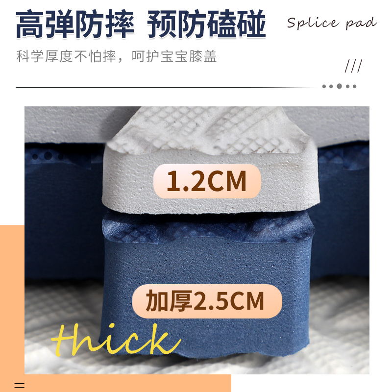 天利家居旗舰店泡沫拼接地垫儿童爬行垫爬爬垫加厚家用婴儿榻榻米垫子拼图地板垫1