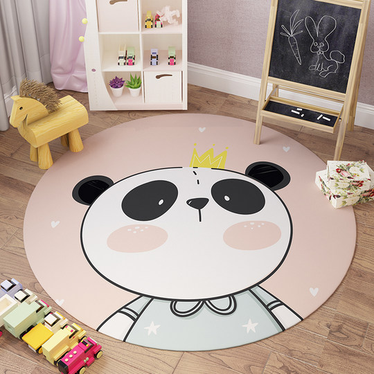 Cute cartoon monkey round carpet living room coffee table bedroom cloakroom swivel chair hanging basket mat children's room bedside blanket