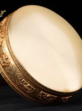 八吉祥黄铜曼扎盘修盘藏式曼达盘