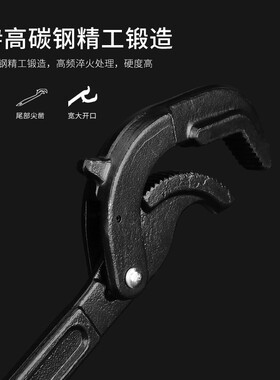 万能扳手活动管钳子工具套装卫浴活口多功能工具大全开口活动扳手