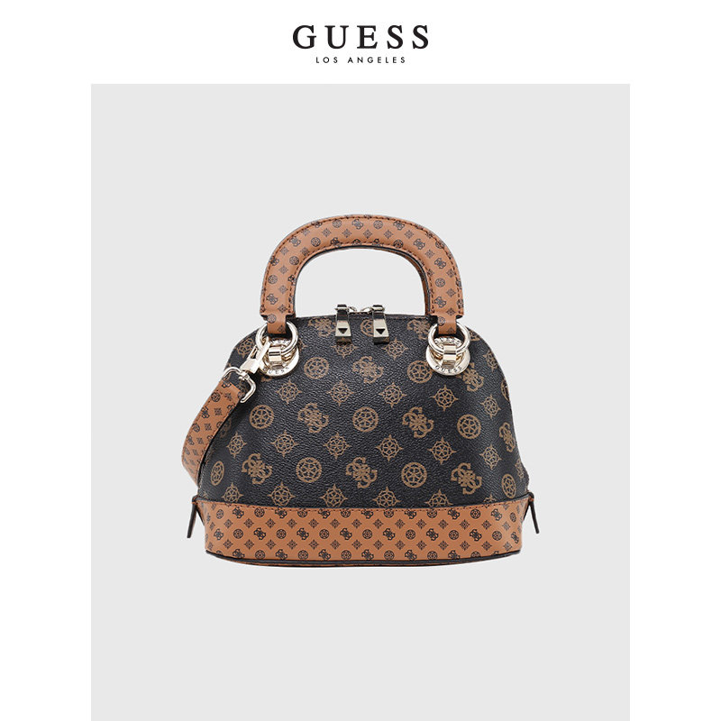 guess2021女印花倒三角logo单肩包 guess女士包袋