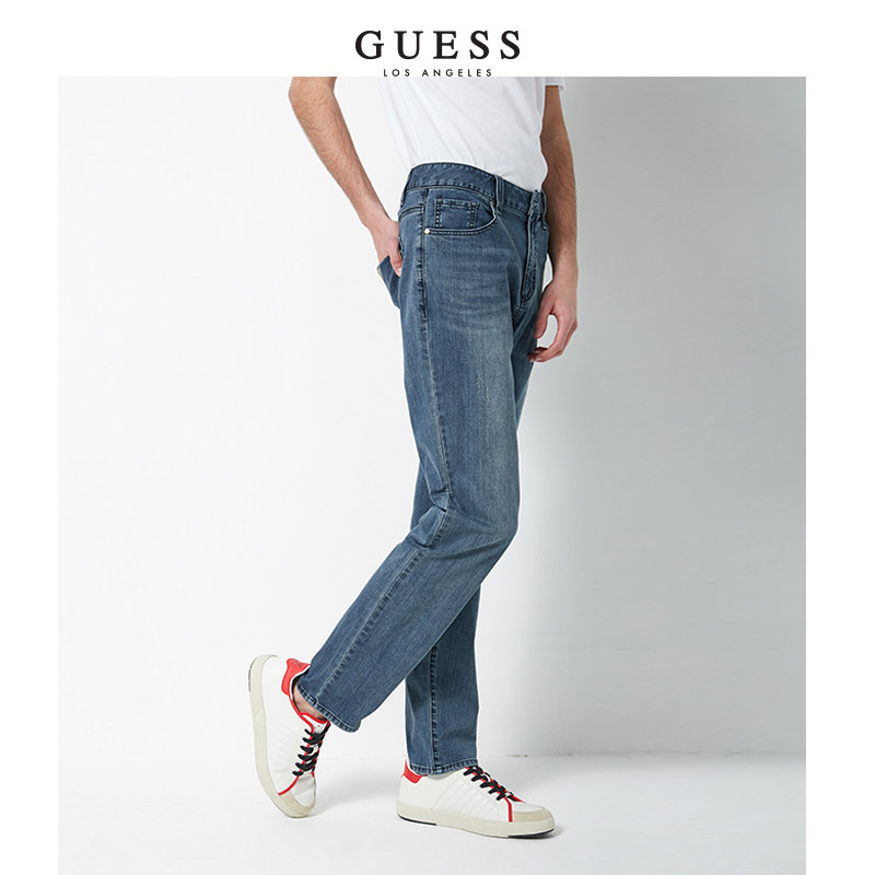 guess2020新款男士复古休闲长裤 guess牛仔裤