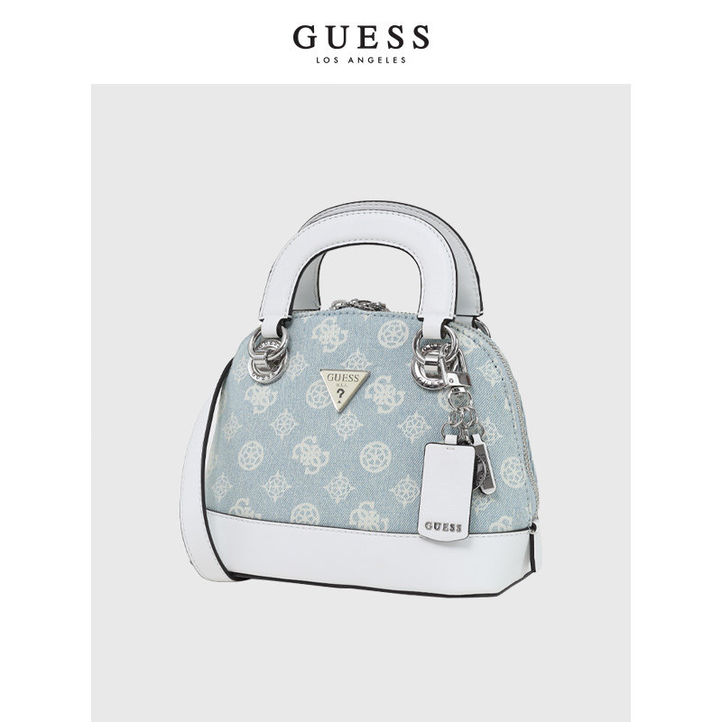 guess2021女印花倒三角logo单肩包 guess女士包袋