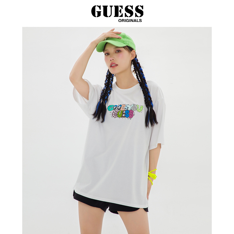 GUESS Originals  X IRENEISGOOD 情侣款精美印花短袖T恤 - 图0