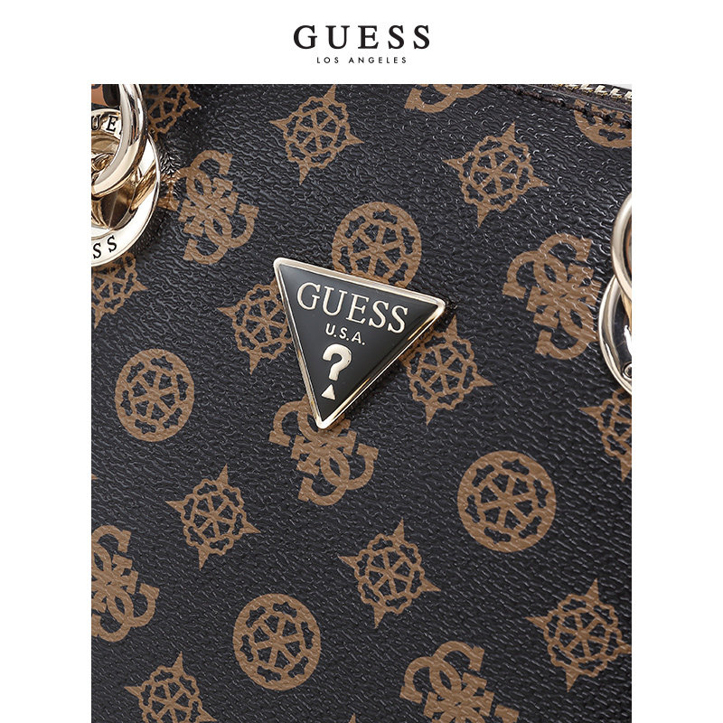guess2021女印花倒三角logo单肩包 guess女士包袋