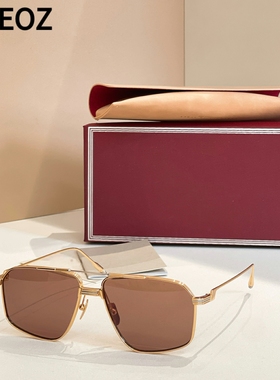 jmm JMMJQ16G复古质感金属不规则飞行员式太阳眼镜男女款个性墨镜