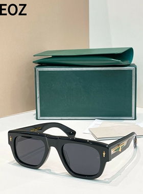 jmm Polarized 复古休闲风横梁大框方形男女款墨镜板材太阳眼镜