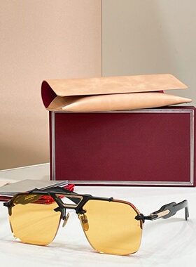 jmm SILVERTON复古无框飞行员式个性男女士墨镜金属太阳眼镜