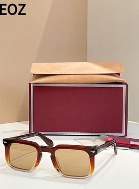 jmm MOSCOVAI复古方形太阳眼镜男女潮款板材醋酸纤维中小脸墨镜
