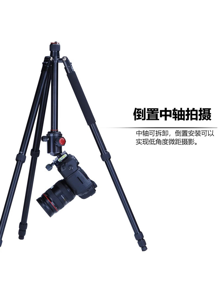 OBO欧栢BA系列铝合金相机三脚架直播摄影旅行专业摄影摄像单反相机支架便携手机微单球形云台三角架