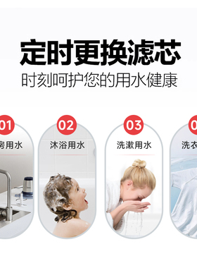 大白瓶前置过滤器通用流滤芯蓝屏