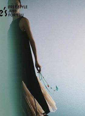 she's福蝶串珠流苏项链