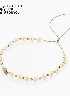 she’s珍珠花朵高级感原创项链