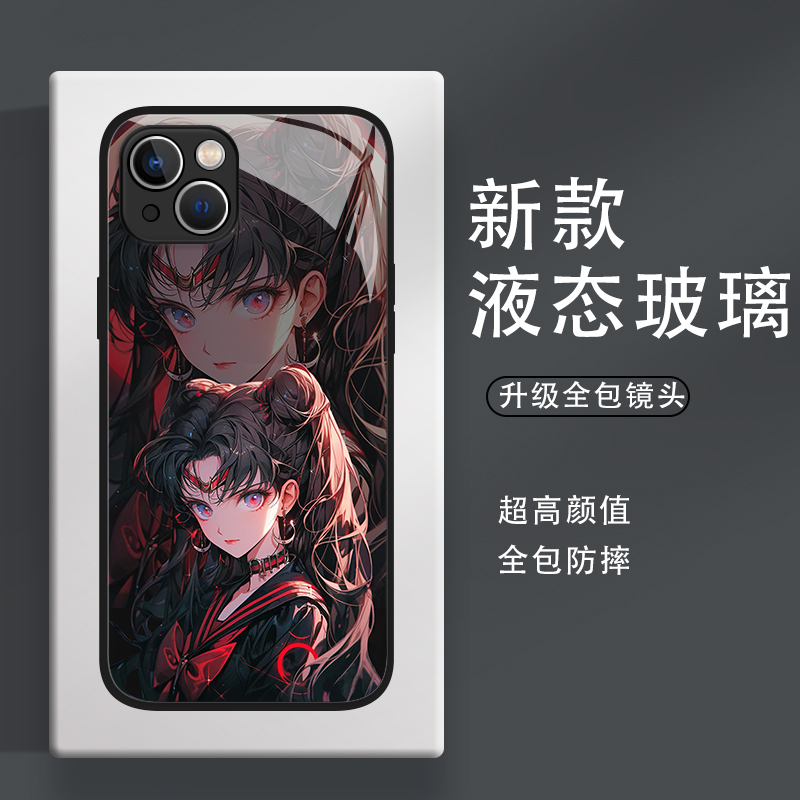 适用于OPPOreno5手机壳美少女战士10Pro新款9/8少女心可爱7闺蜜r17水冰月opop网红高级reno6玻璃女款防摔套5k - 图2