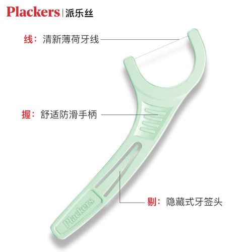 Plackers派乐丝进口牙线超细薄荷味护理清洁 牙线棒剔牙线家庭装 - 图2