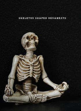 北欧树脂骷髅人物摆件