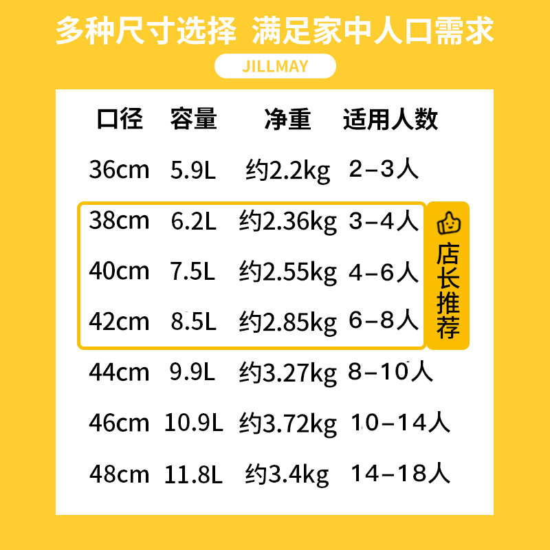 铸味铸铁锅真无涂层炒菜锅少油烟燃气灶不粘锅家用炒锅双耳铁锅-图2