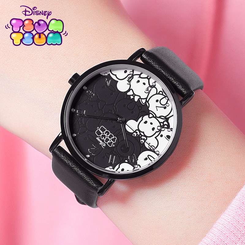 迪士尼女款学生可爱女孩小熊电子表 尚渝手表国产腕表