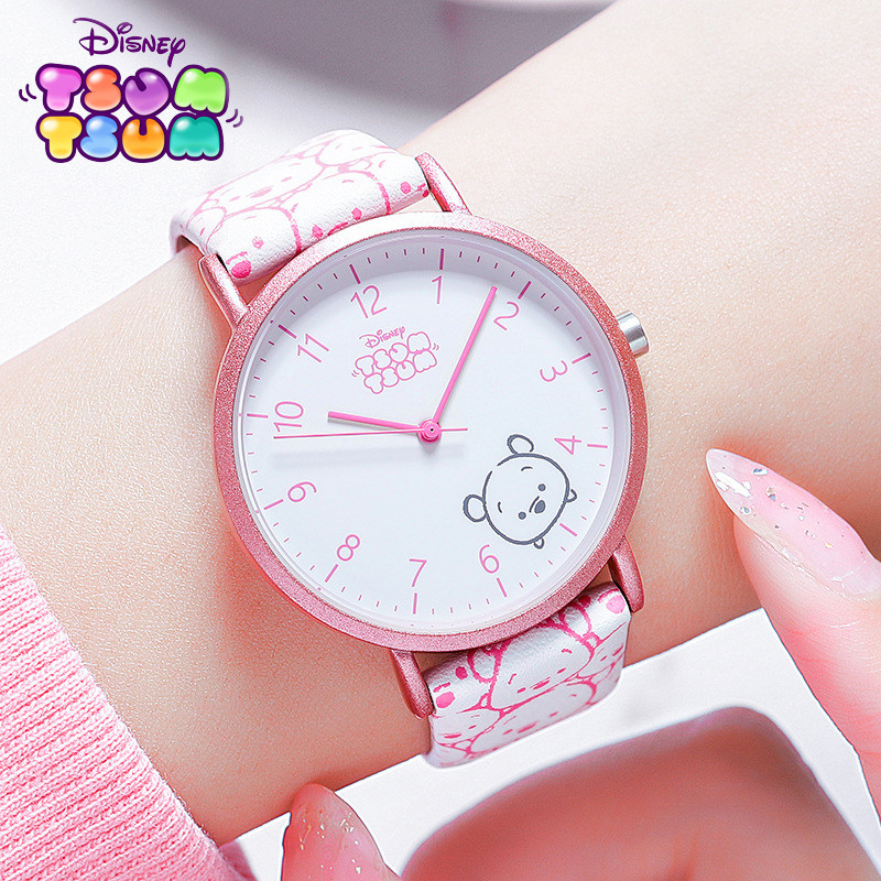 迪士尼女款学生可爱女孩小熊电子表 尚渝手表国产腕表