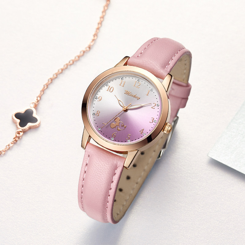 迪士尼官方旗舰店简约气质学生手表 尚渝手表国产腕表