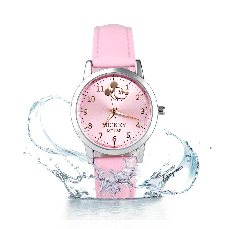 迪士尼女学生女卡通防水夜光电子表 尚渝手表国产腕表