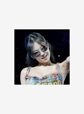 欧洲blackpink演唱会金智妮jennie同款太阳眼镜男女ins复古欧美墨