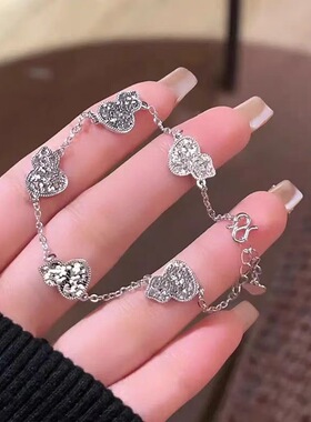 纯银999足银五福葫芦手链女款小众设计感高级轻奢手环送女友礼物