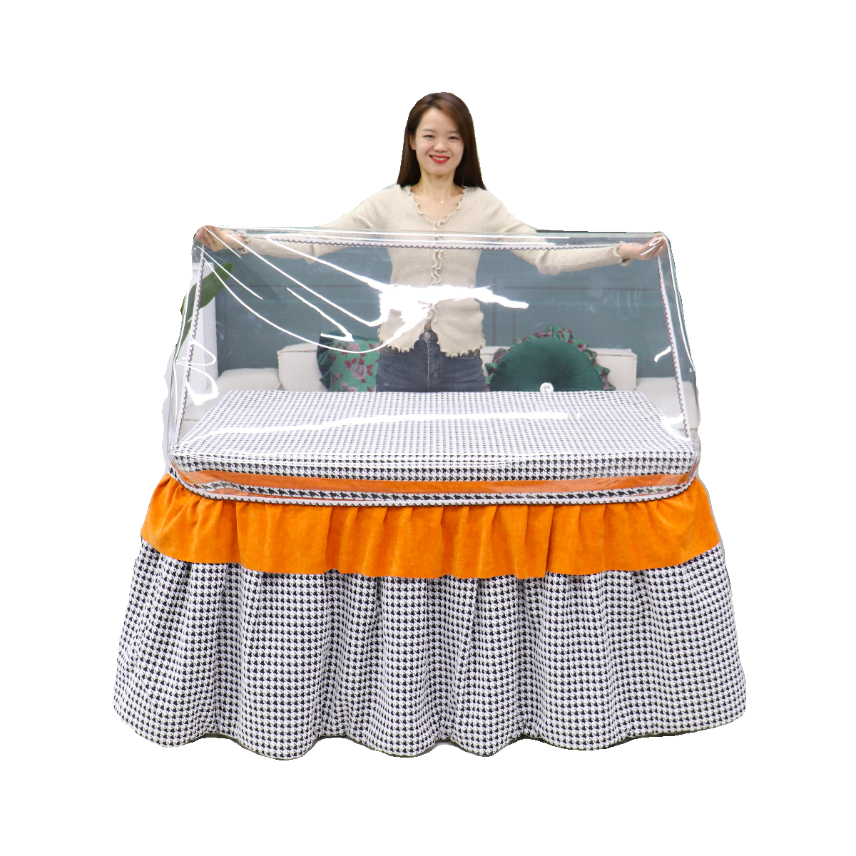 2025新款透明包角桌布防水防油耐高温烤火桌罩套垂边简约取暖桌罩,淘宝优惠券,粉丝福利购,淘宝优惠卷