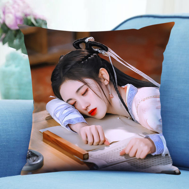 鞠婧祎抱枕DIY定制logo照片两面SNH48创意ins网红款人形图片枕头