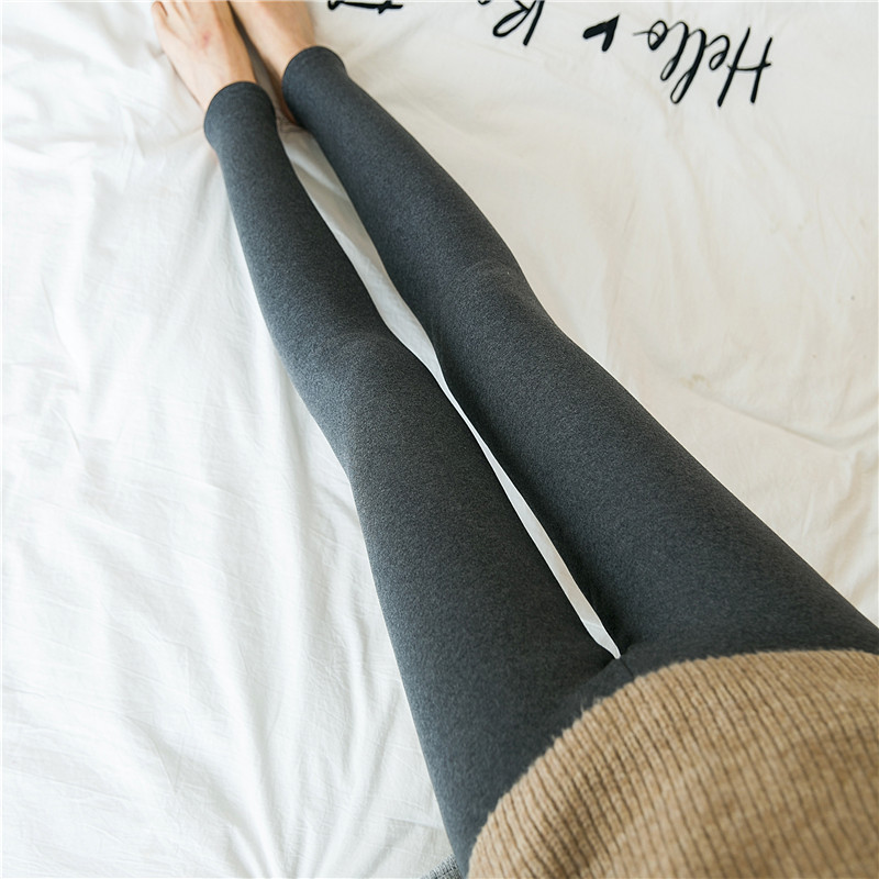 秋冬季加绒外穿韩版高腰修身打底裤 嘉丝婷打底裤