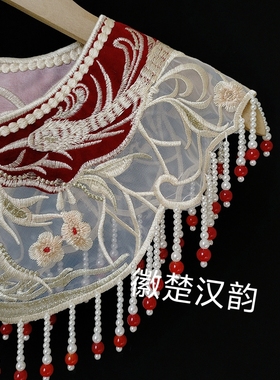 新款云肩明制重工刺绣披肩2025风配饰中国风流苏斗篷配饰品国风
