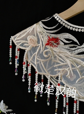 新款云肩明制重工刺绣披肩2025风配饰中国风流苏斗篷配饰品国风