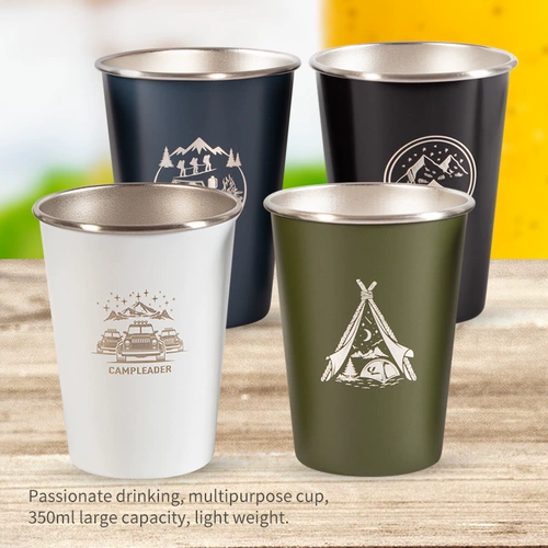 Дорожный кофейный бокал из нержавеющей стали, комплект, нержавеющая сталь AISI 304