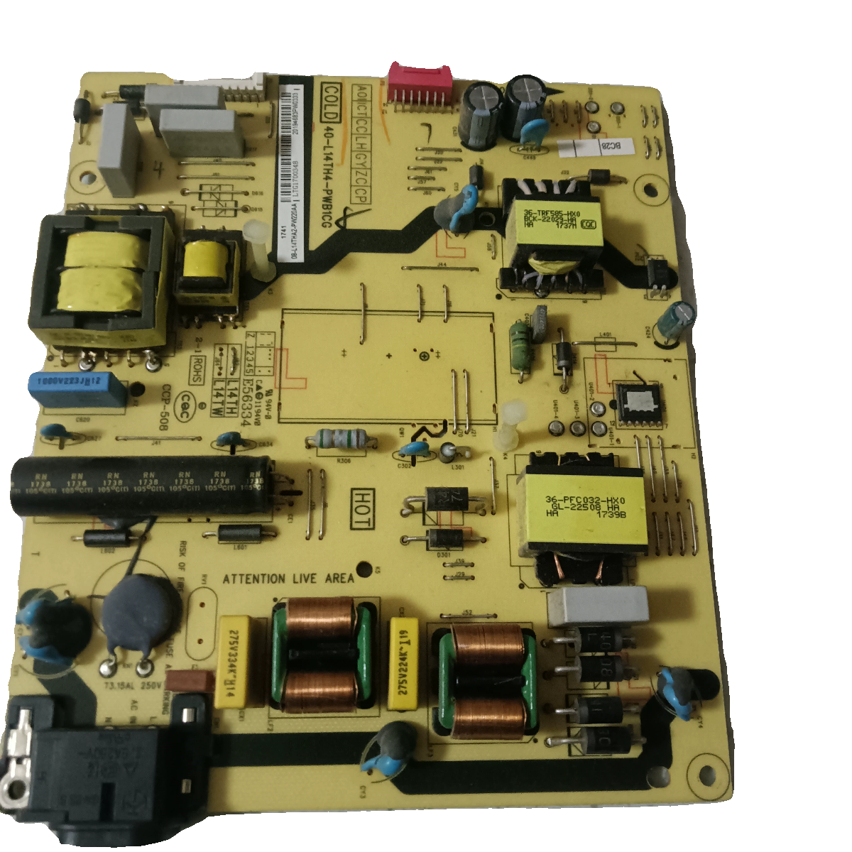 TCL D49A630U 55A950C电源板40-L14TH4-PWB1CG 08-L14TH2-PW220AA - 图3