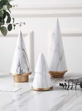 北欧家居摆件圣诞树陶瓷