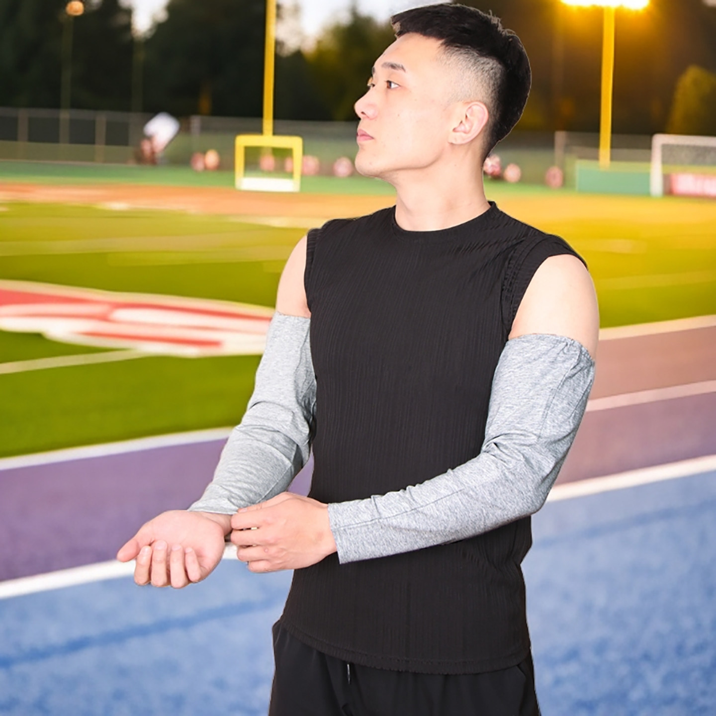 200斤大夏季薄款防晒袖套男士宽松骑行防紫外线护臂套袖遮阳手套,淘宝优惠券,粉丝福利购,淘宝优惠卷