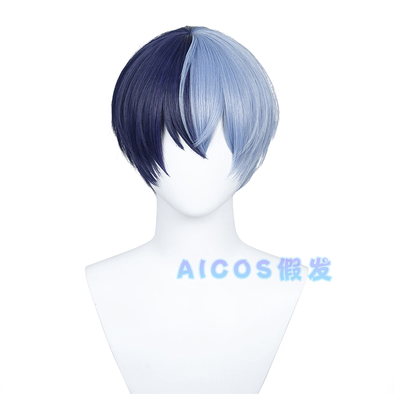 AICOS  世界计划缤纷彩色舞台feat.初音未来 青柳冬弥 cos假发 - 图3