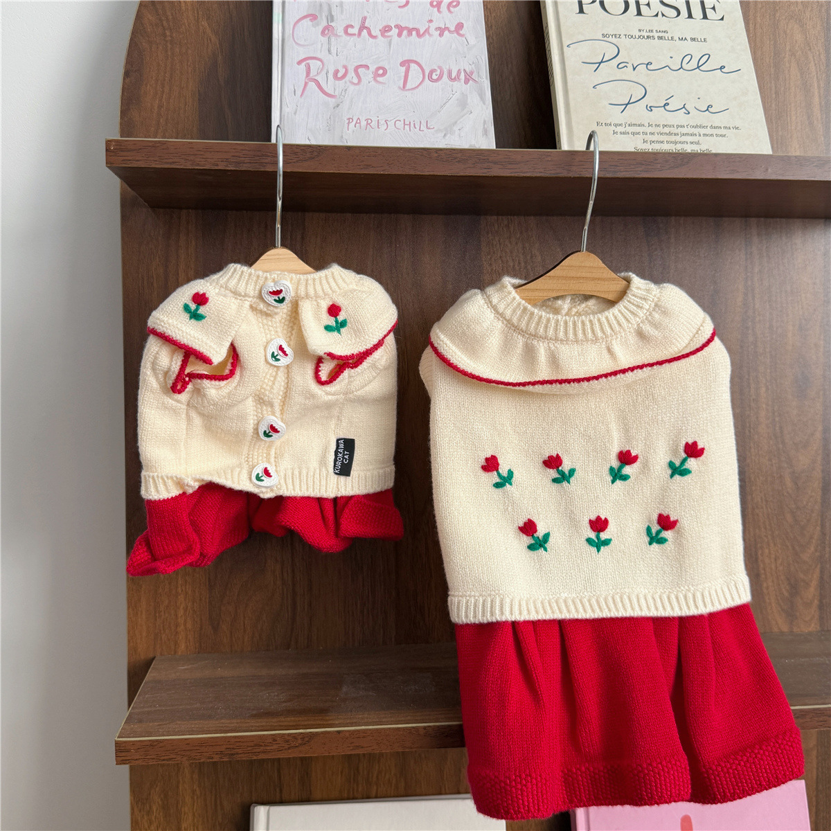 小狗狗毛衣冬天比熊博美宠物雪纳瑞小型犬秋冬季泰迪衣服保暖冬款 - 图0