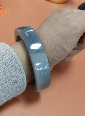 和田玉籽料青花镯新疆玉龙河墨玉男款方镯带皮原籽高脂份北工款