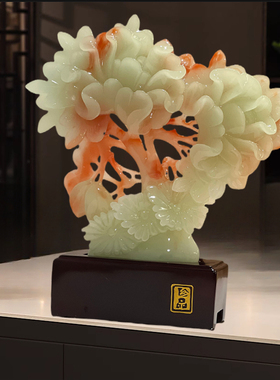 家居摆件侬赞合成玉招财纳福装饰